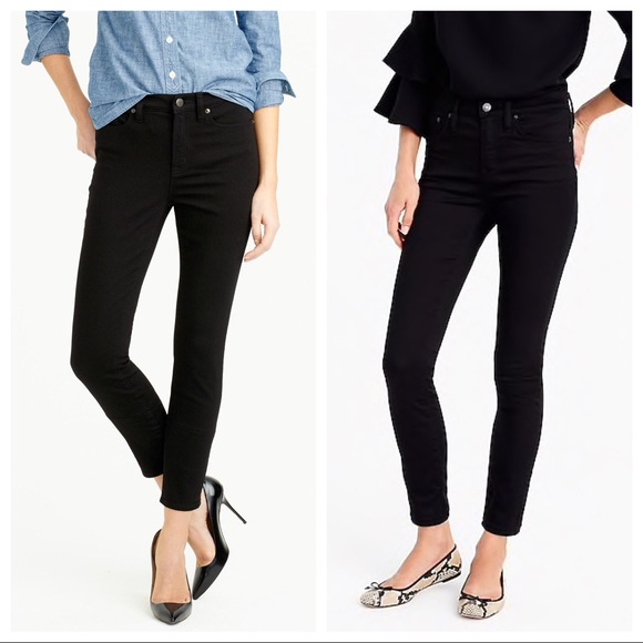j crew black skinny jeans